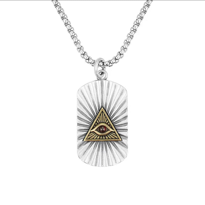 Wholesale All Seeing Eye Pendant Copper Necklaces