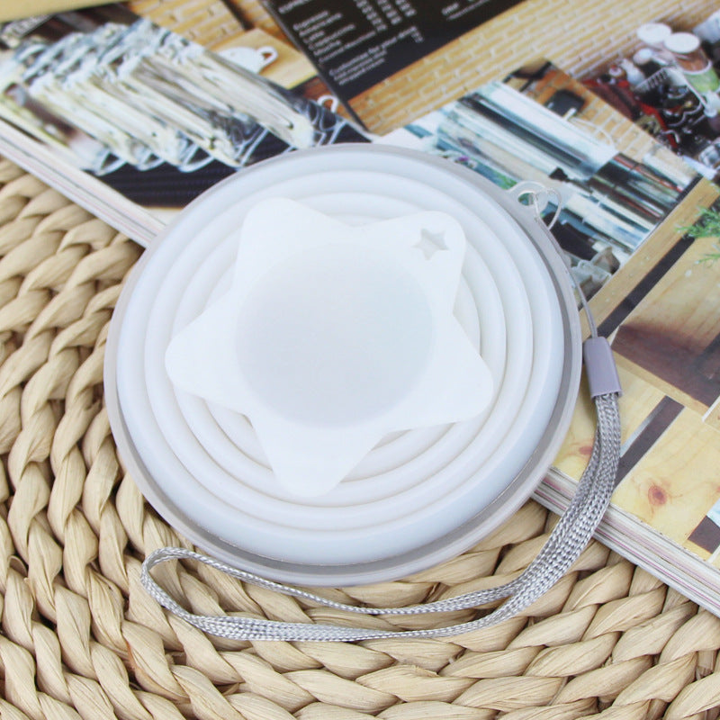 Wholesale Portable Folding Food Grade Silicone Travel Water Cup