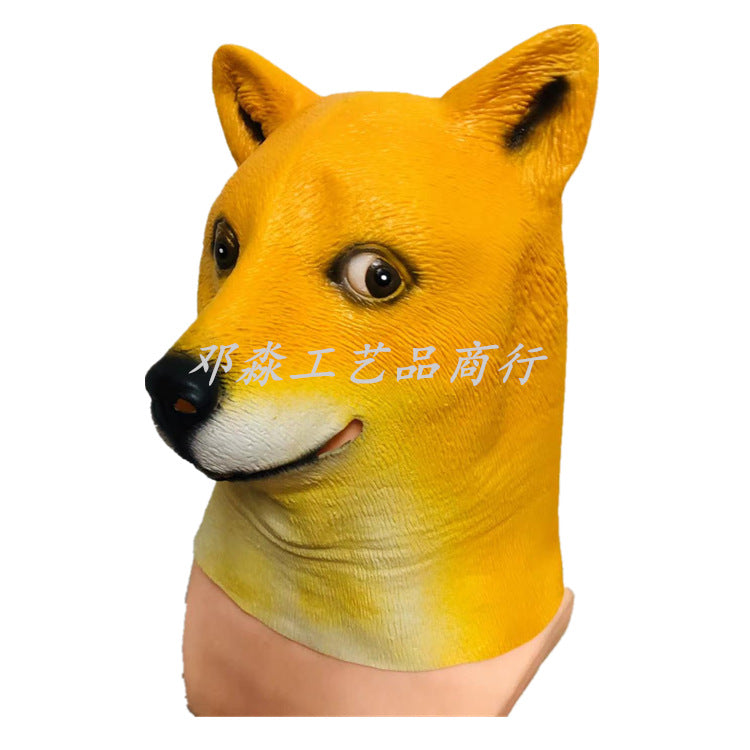 Wholesale 2PCS Animal Horse Head Cover Latex Headwear