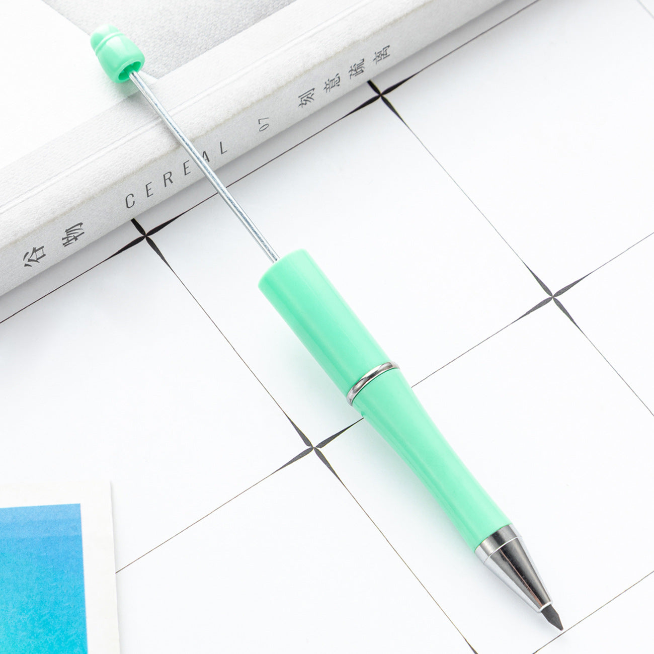 Wholesale 100pcs Plastic Beaded Pencil No Sharpening No Ink Continuous Writing Pencil