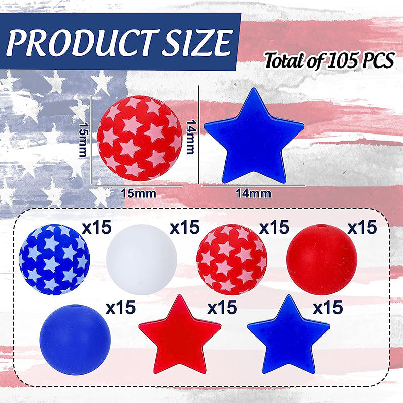 Cuentas de decoración de vacaciones de silicona al por mayor