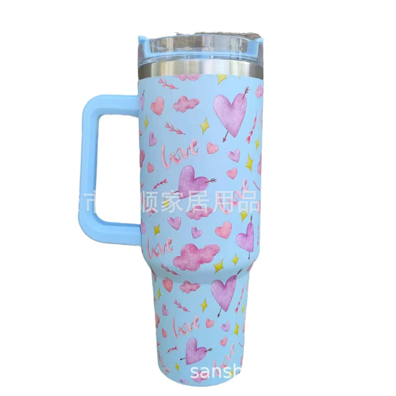 Wholesale Tumbler Double-layer Stainless Steel Valentine's Day Insulated Cup Ice Bullies Cup