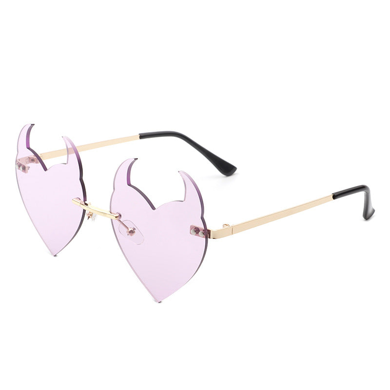 Venta al por mayor Gafas de sol sin marco Little Devil AC