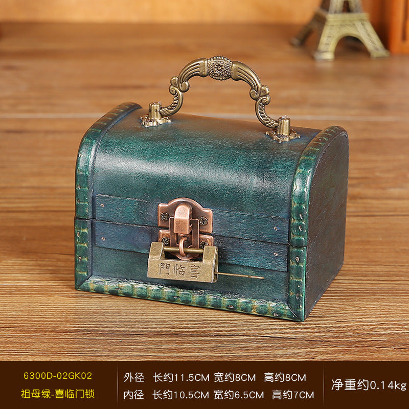 Venta al por mayor Caja de almacenamiento de madera con cerradura