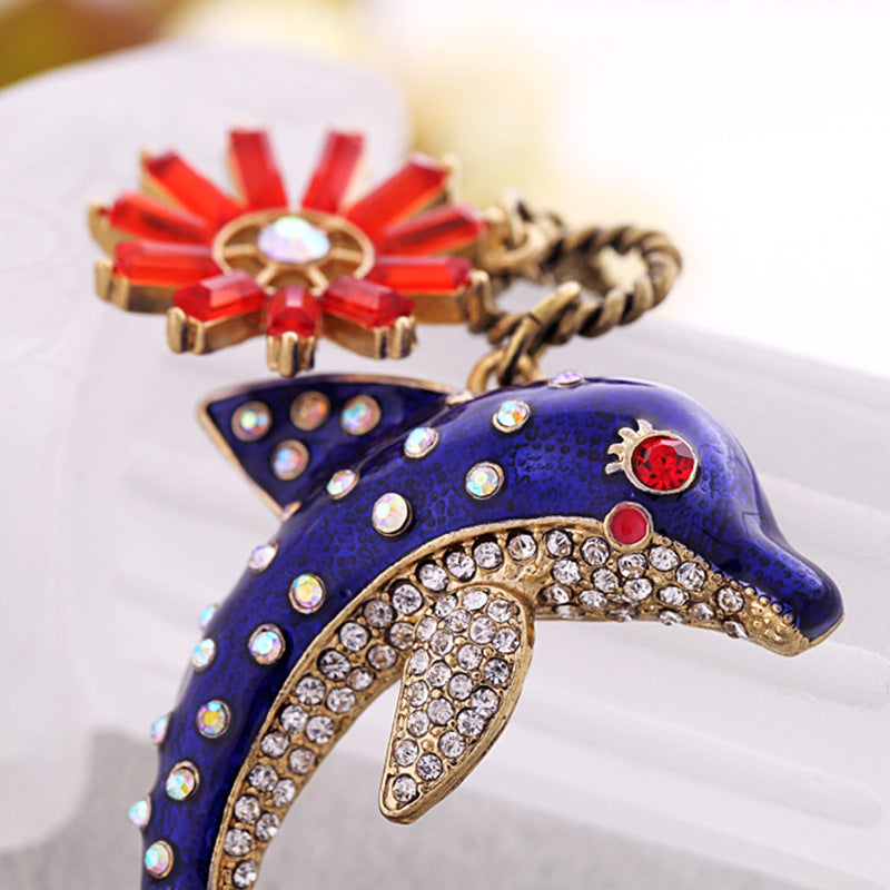 Venta al por mayor Collar De Aleación Pequeño Delfín Colgante