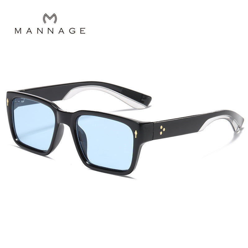 Wholesale PC Small Frame Rectangular Men's Sunglasses