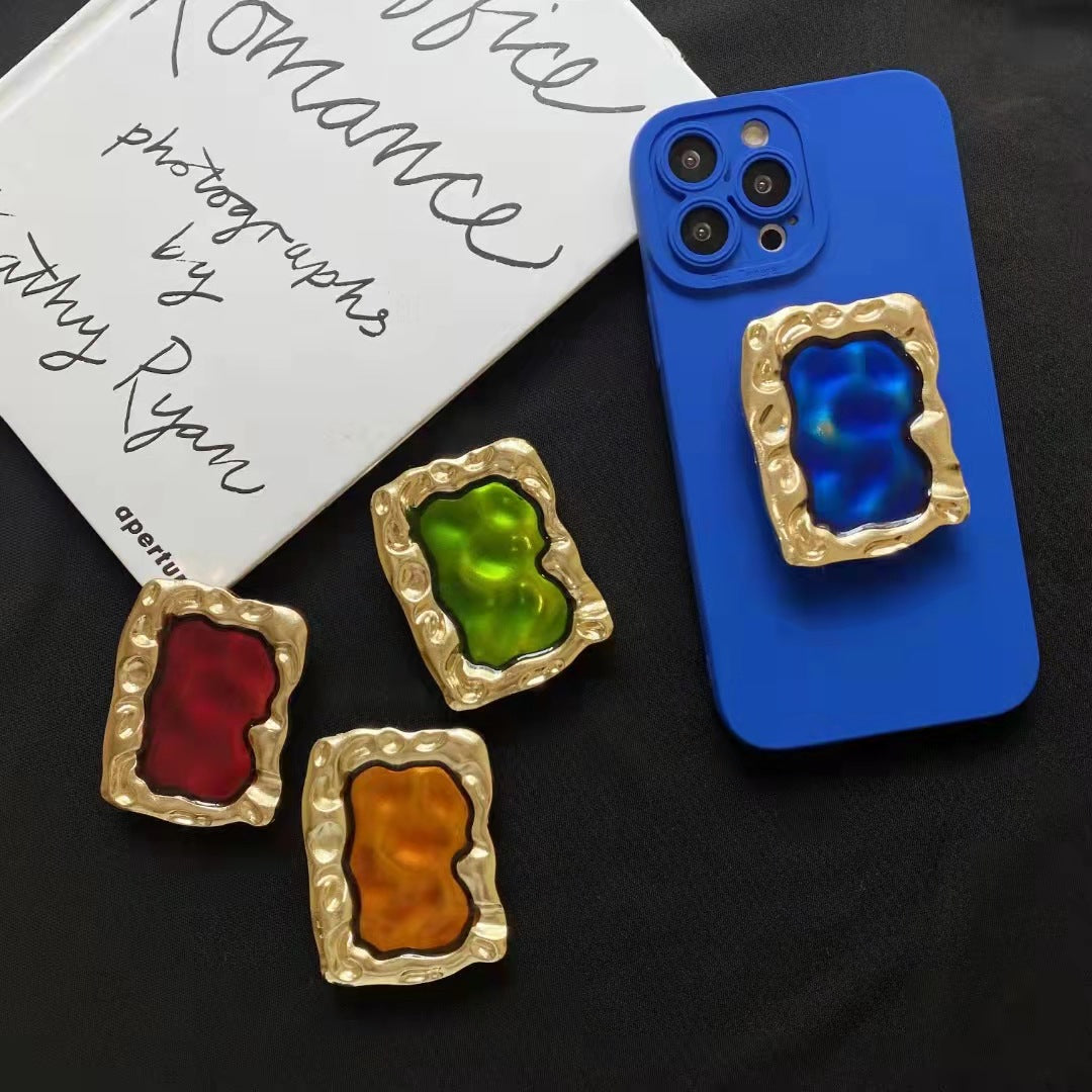 Wholesale Metal Gem Retractable Air Cushion Mobile Phone Holder