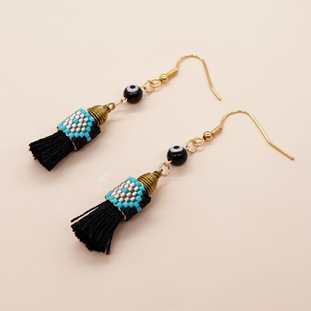 Wholesale Ethnic Style Tassel Beads Earrings