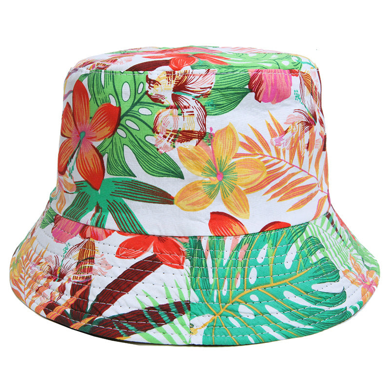Wholesale Polyester Printed Wide Brim Bucket Hat