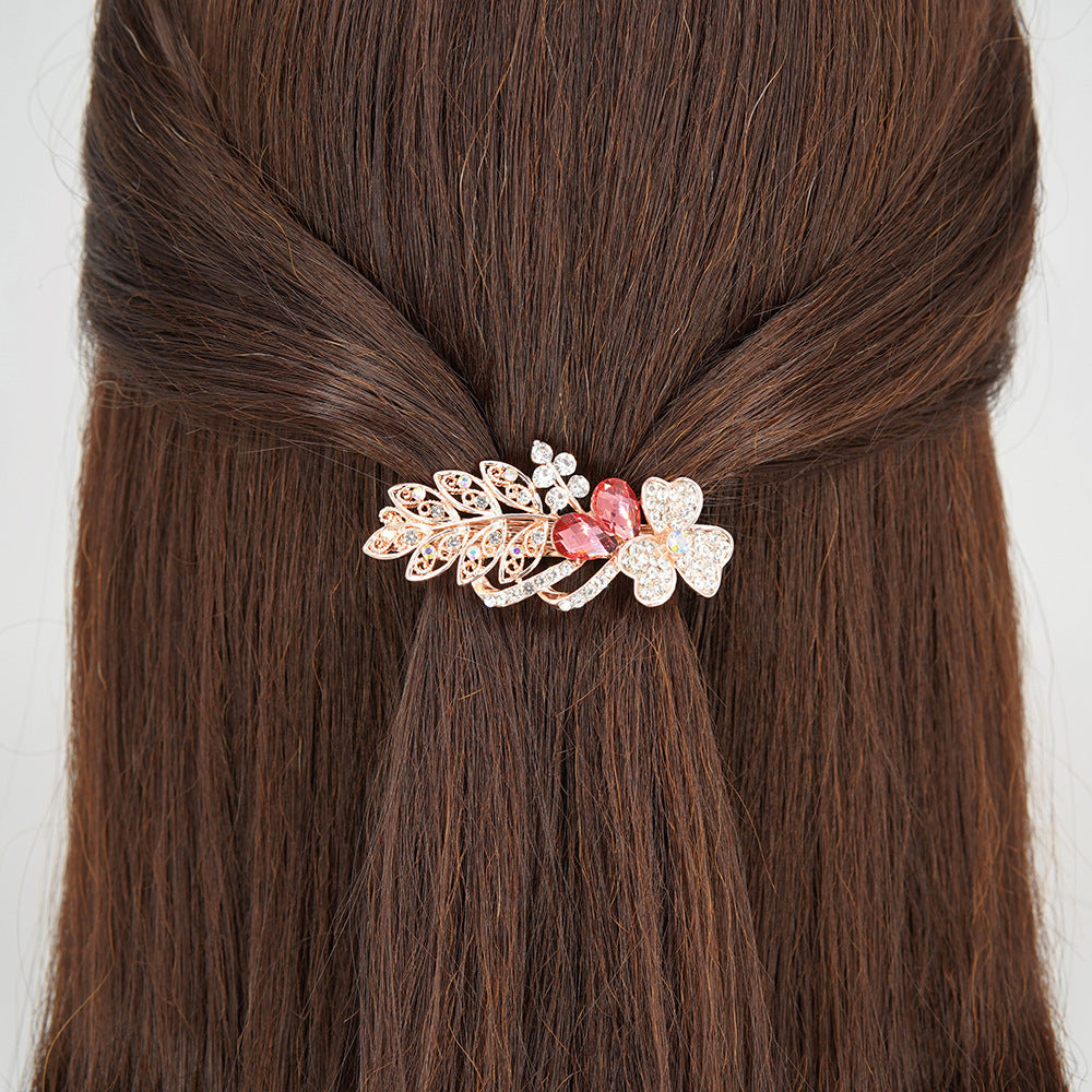 Wholesale Hollow Floating Leaf Spring Alloy Hair Clips