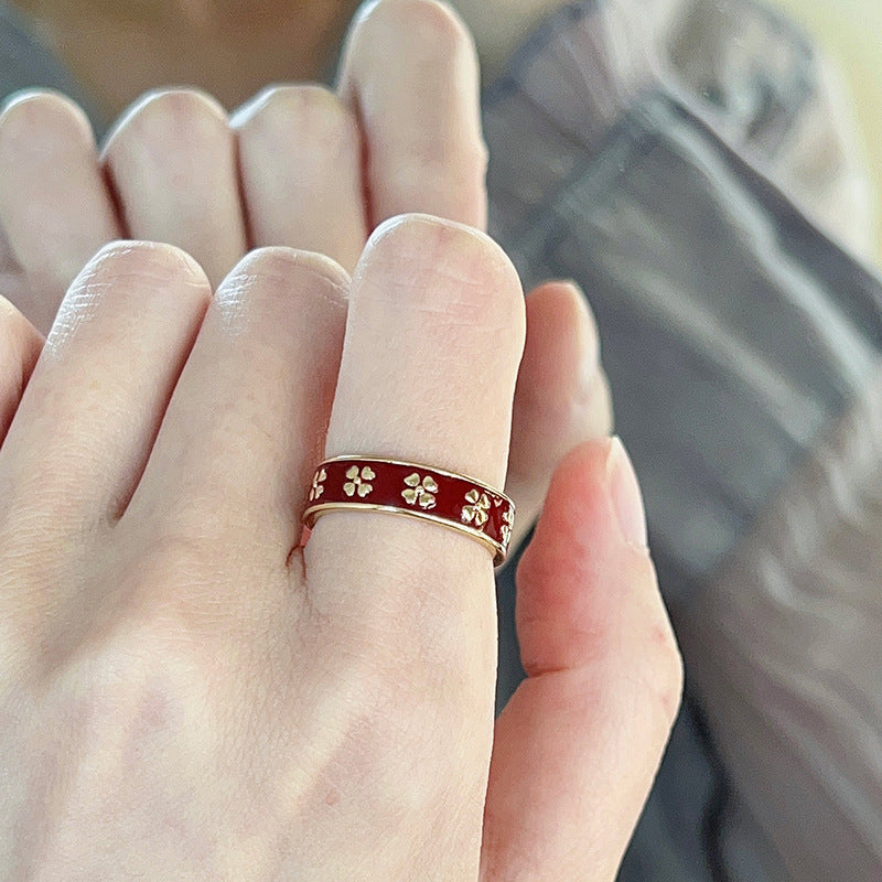 Wholesale Copper Enamel Zircon Ring