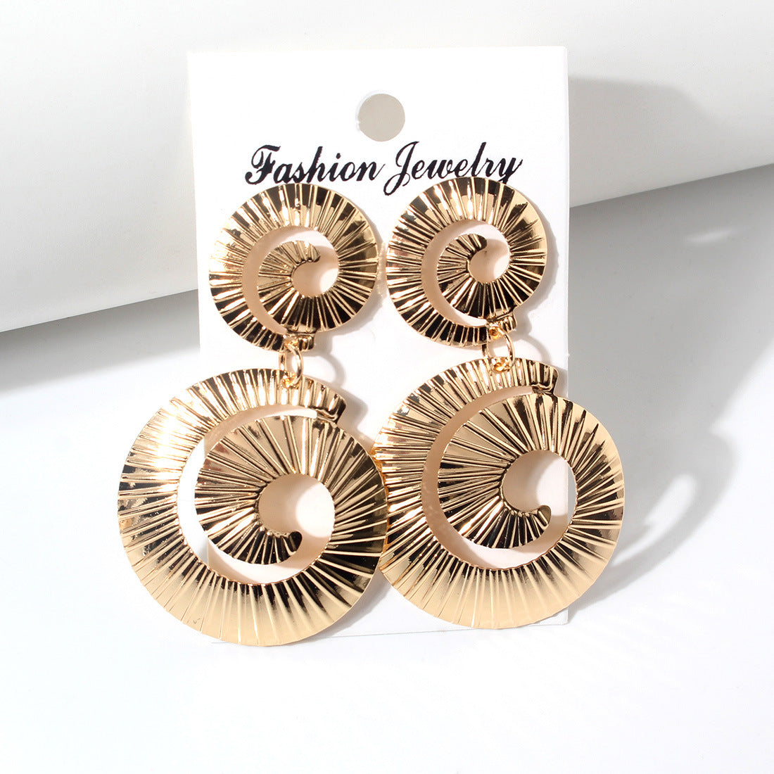 Wholesale Spiral Alloy Earrings