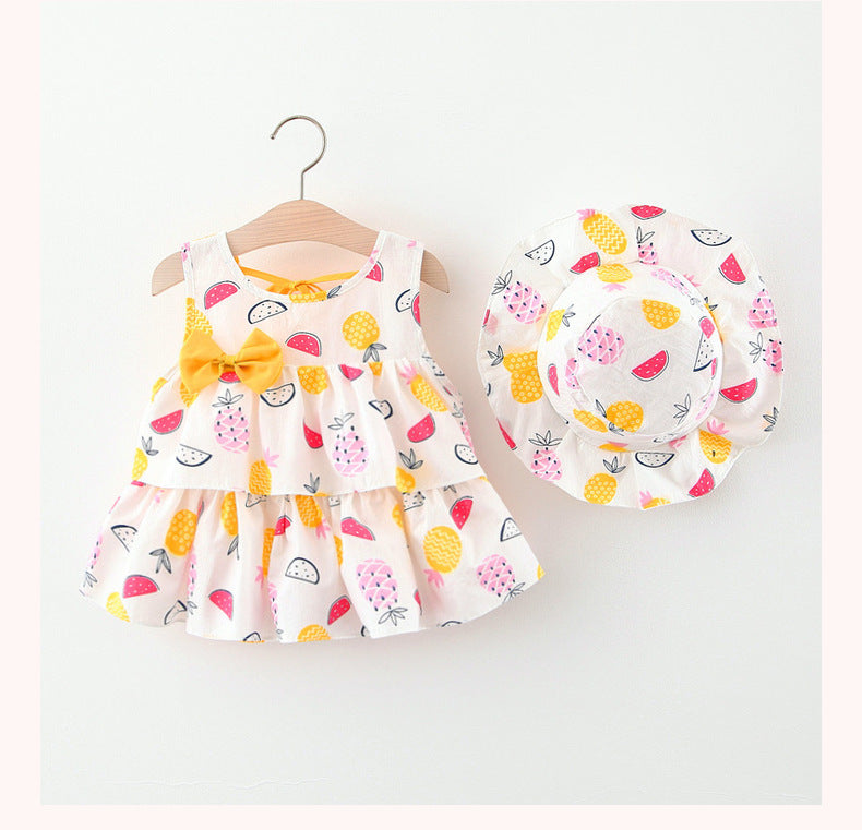 Wholesale Girls Beach Dress Cotton Baby Clothes