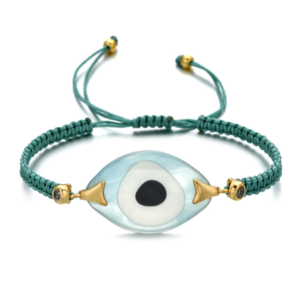 Wholesale Bohemian Ethnic Evil Eye Glass Bracelet