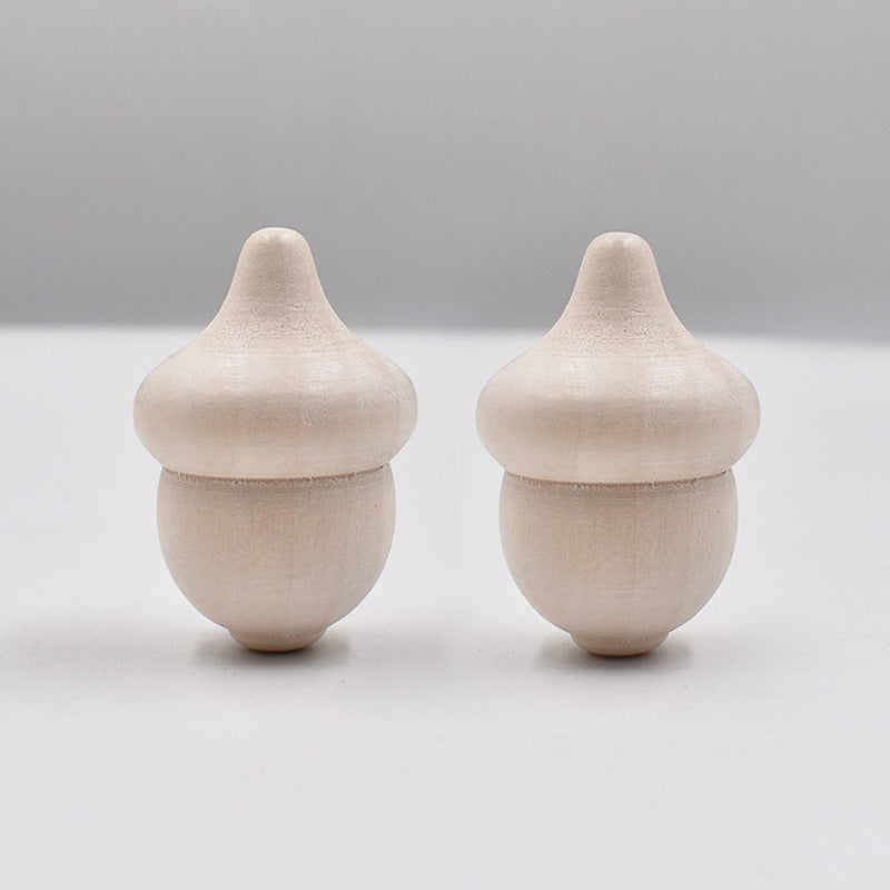 Wholesale 10PCS Painted Wooden 10MM Mushroom Ornaments