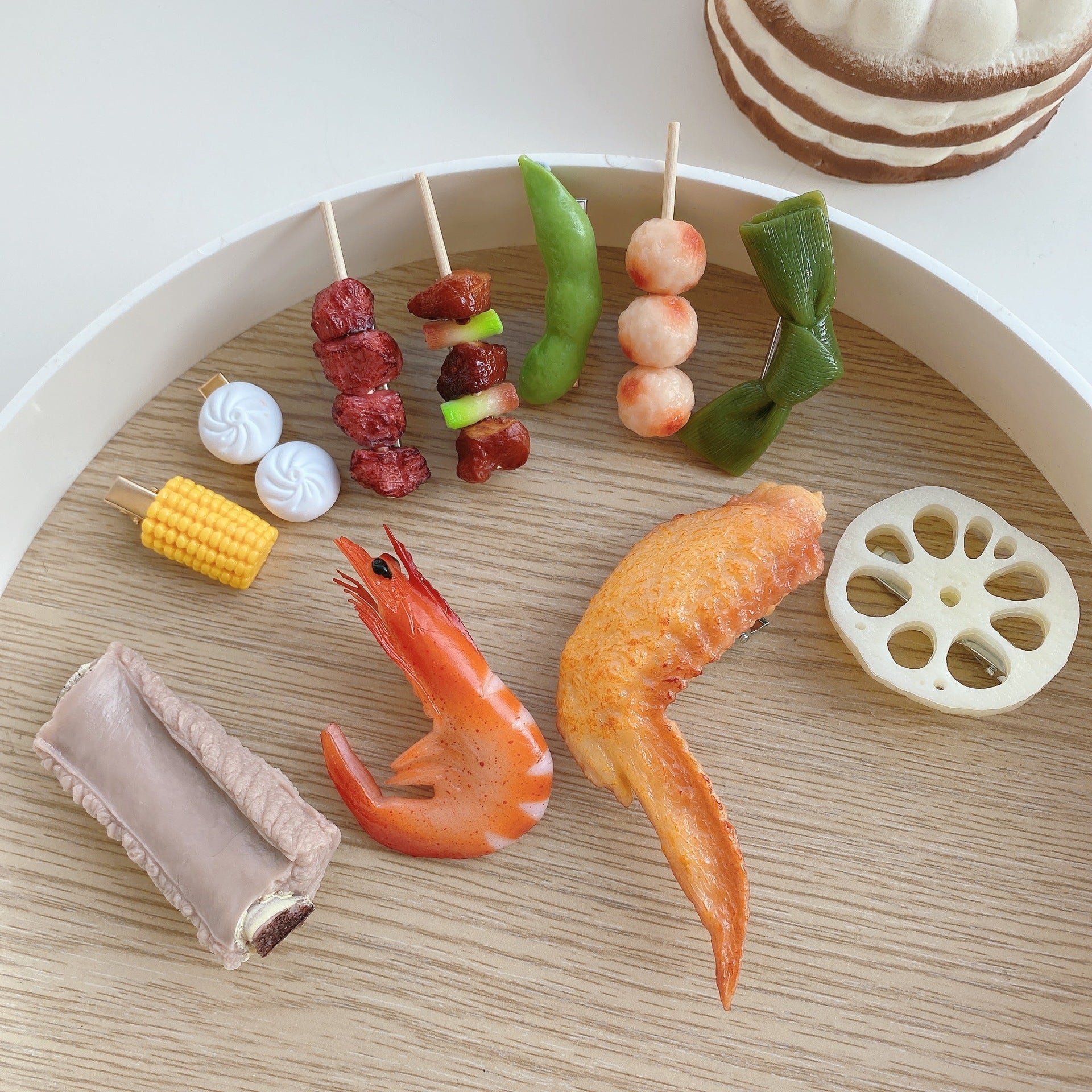 Wholesale Imitation Food Silicone Hair Clips