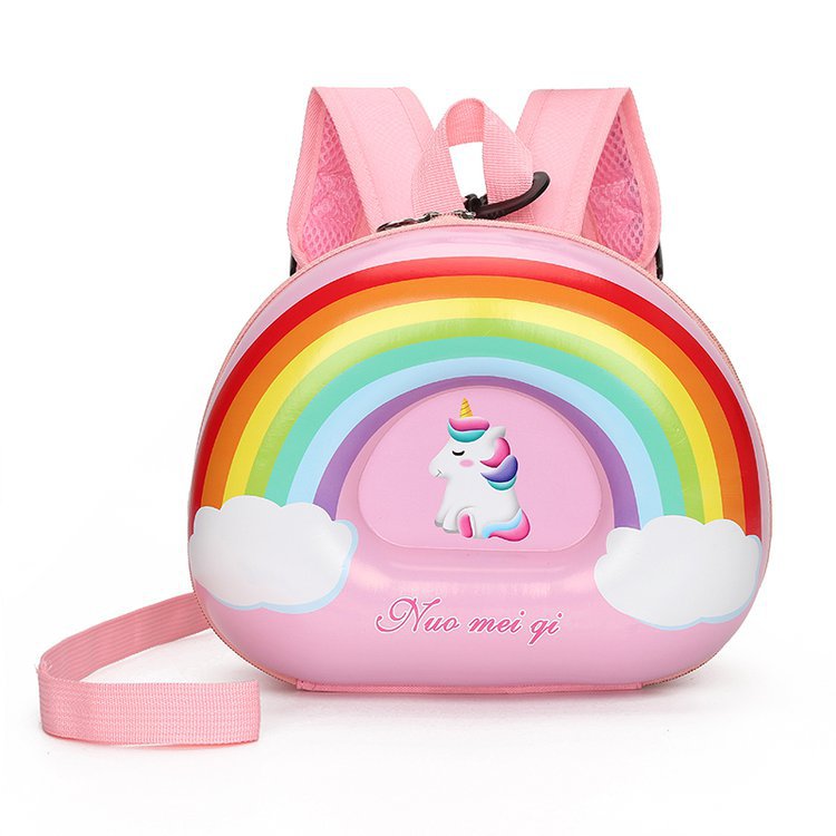 Wholesale Nylon Kids Anti-lost Cartoon Rainbow Backpack