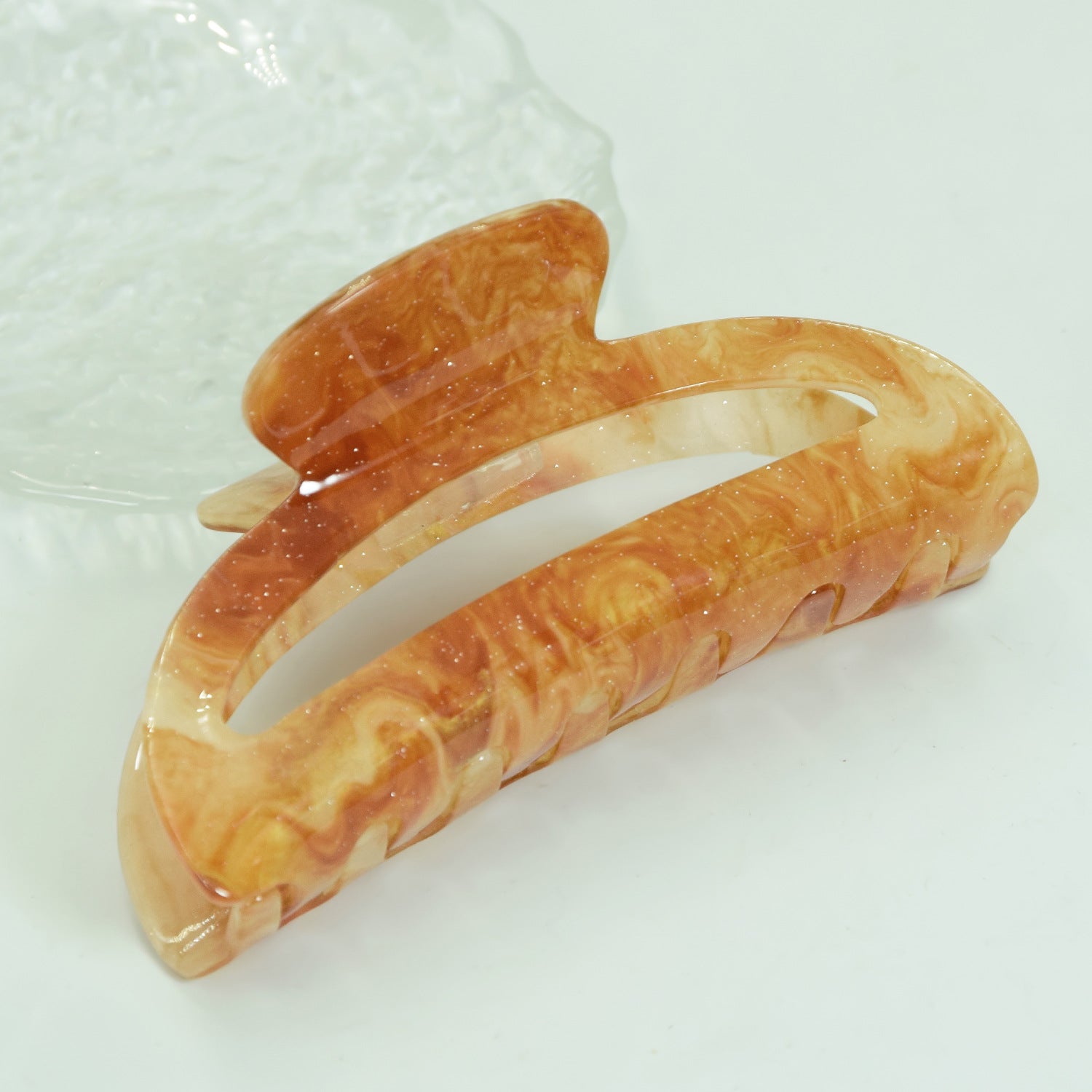 Wholesale Acrylic Marble Texture Hair Clips