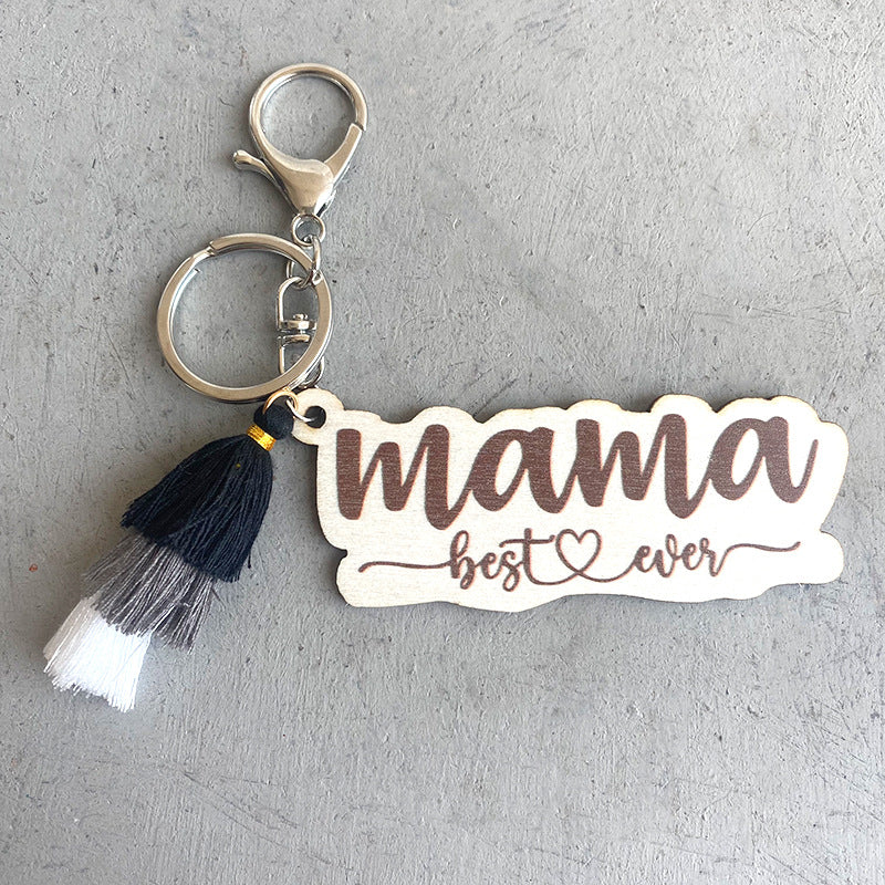 Wholesale Cotton Mother's Day Gift Tassel Keychain