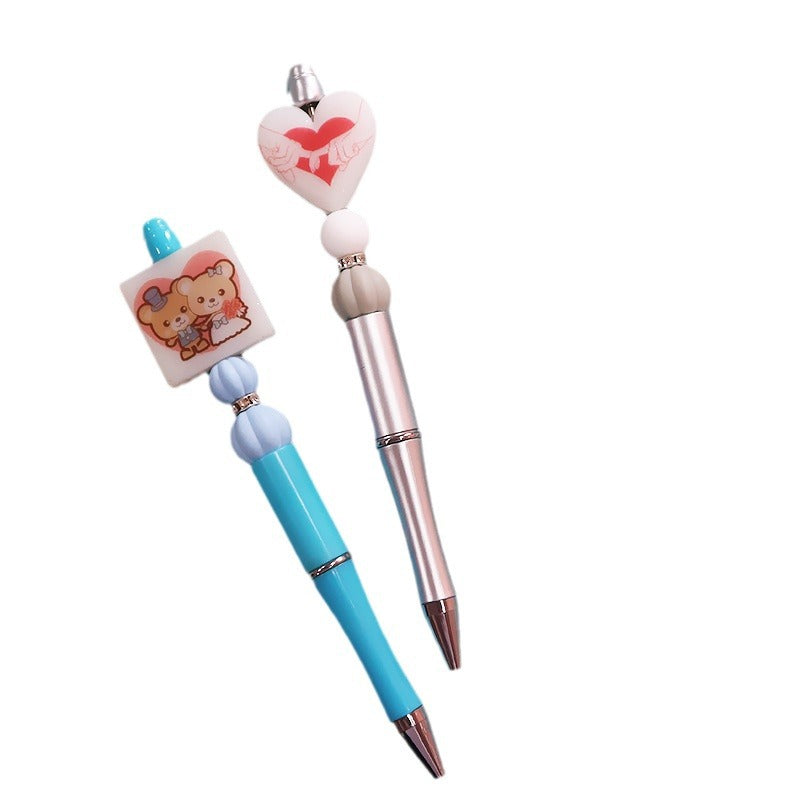 Wholesale Nightlight Printing Valentine's Day One Set Silicone Printing Beads