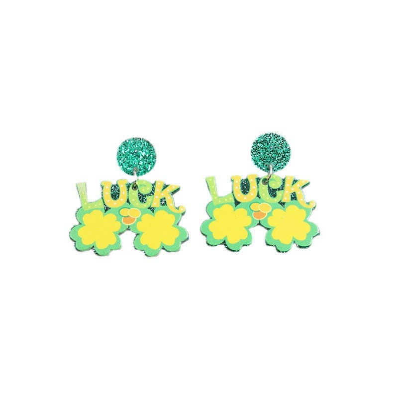 Wholesale Saint Patrick Sunglasses and Acrylic Earrings