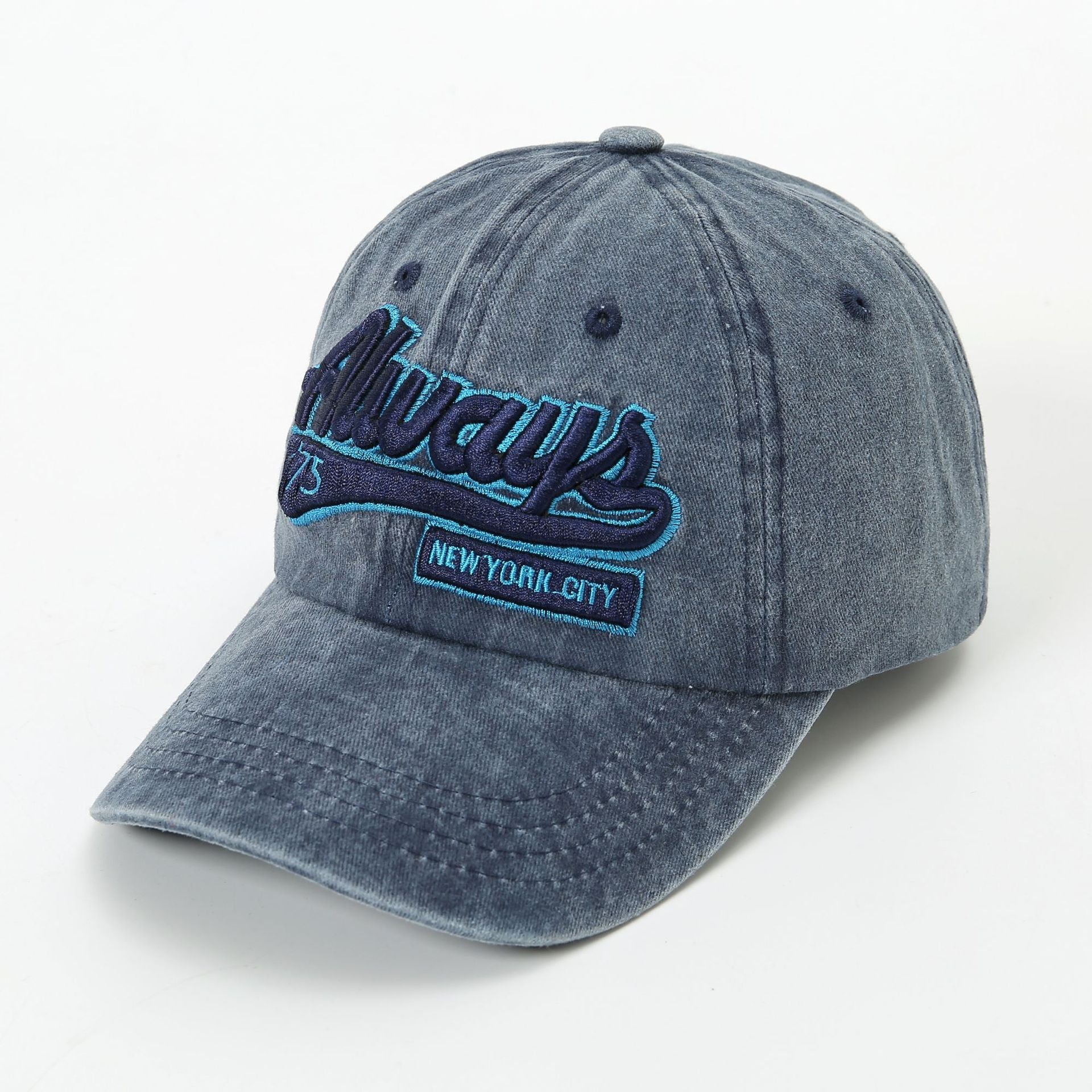 Wholesale Cotton Polyester Denim Letter Embroidery Cap