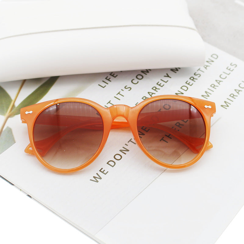 Venta al por mayor de gafas de sol redondas de marco pequeño para PC Vintage