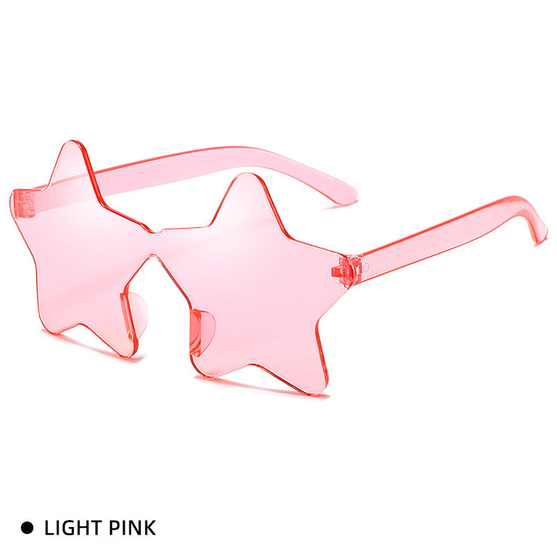 Wholesale Personalized Five-pointed Star Funny PC Sunglasses