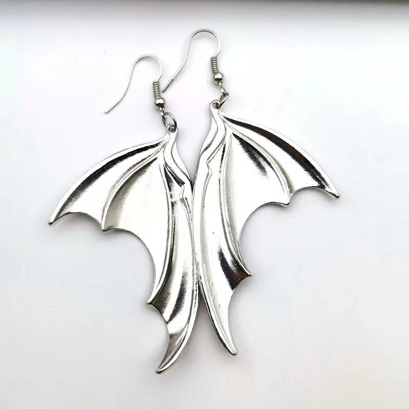 Wholesale Vintage Goth Theme Bat Alloy Earrings