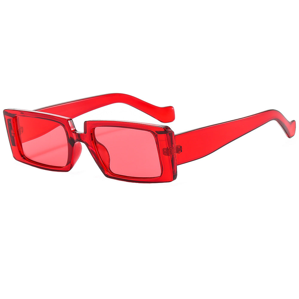 Wholesale Square Frame Jelly Vintage Sunglasses AC