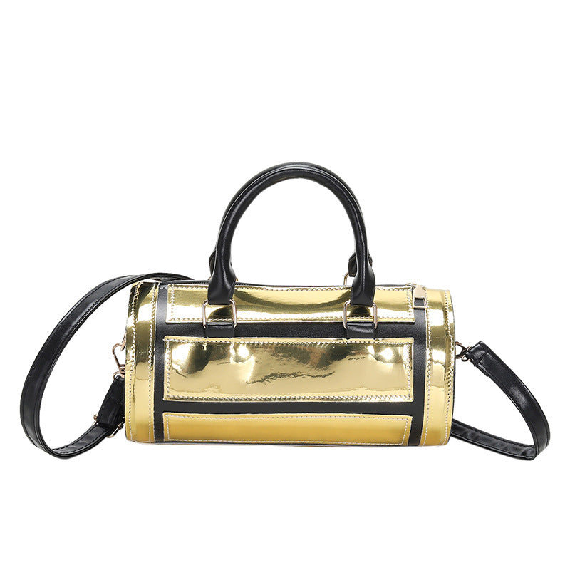 Bolsas de cuerpo de hombro de cilindro de color brillante al por mayor