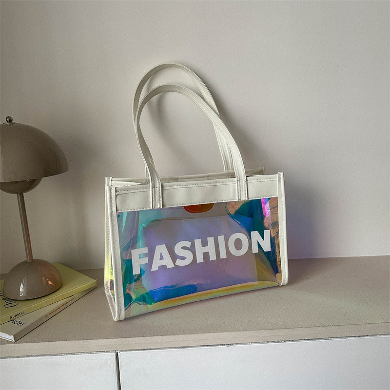 Wholesale PVC Transparent Laser Beach Bags