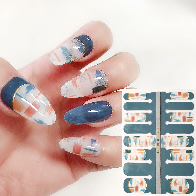 Pegatinas De Arte De Uñas Multicolor Degradado De Plástico Al Por Mayor