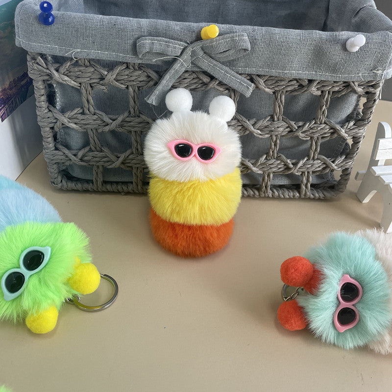 Wholesale New Cute Caterpillar Plush Keychain