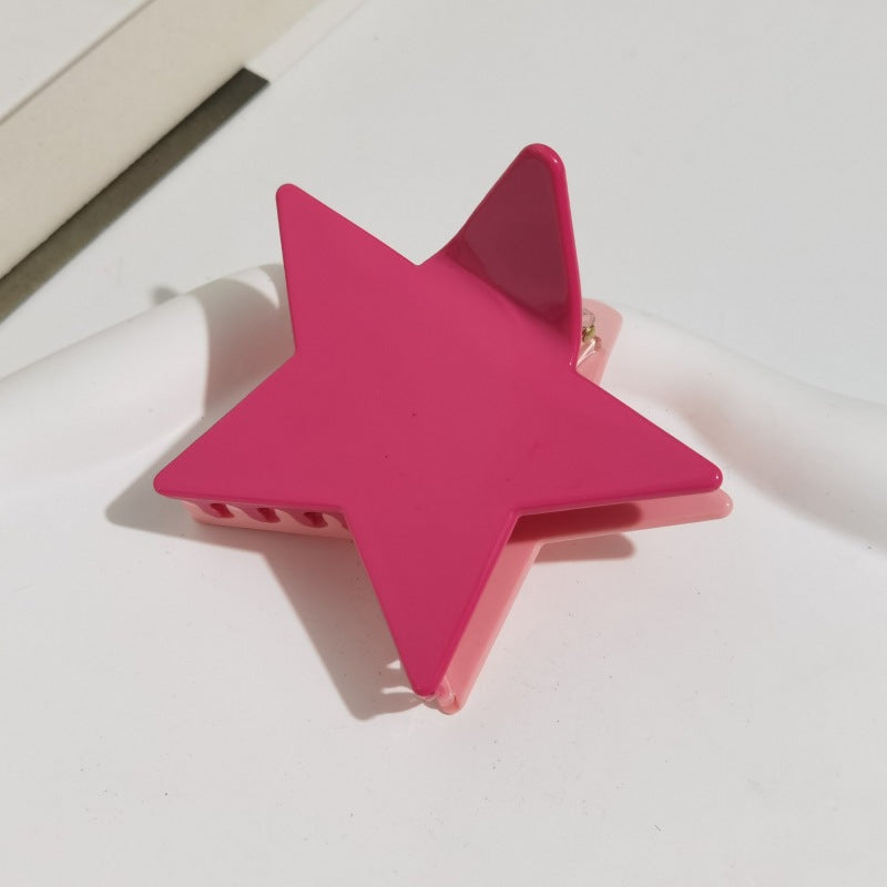 Wholesale Pentagram Acetate Hair Clips