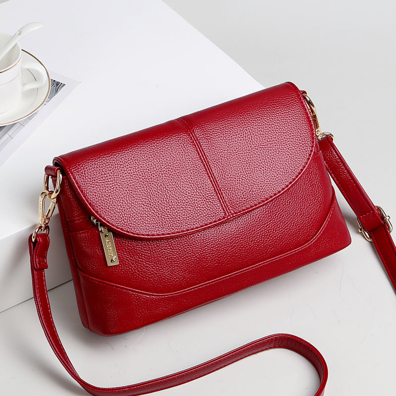 Wholesale PU Shoulder Messenger Soft Leather Women Bag