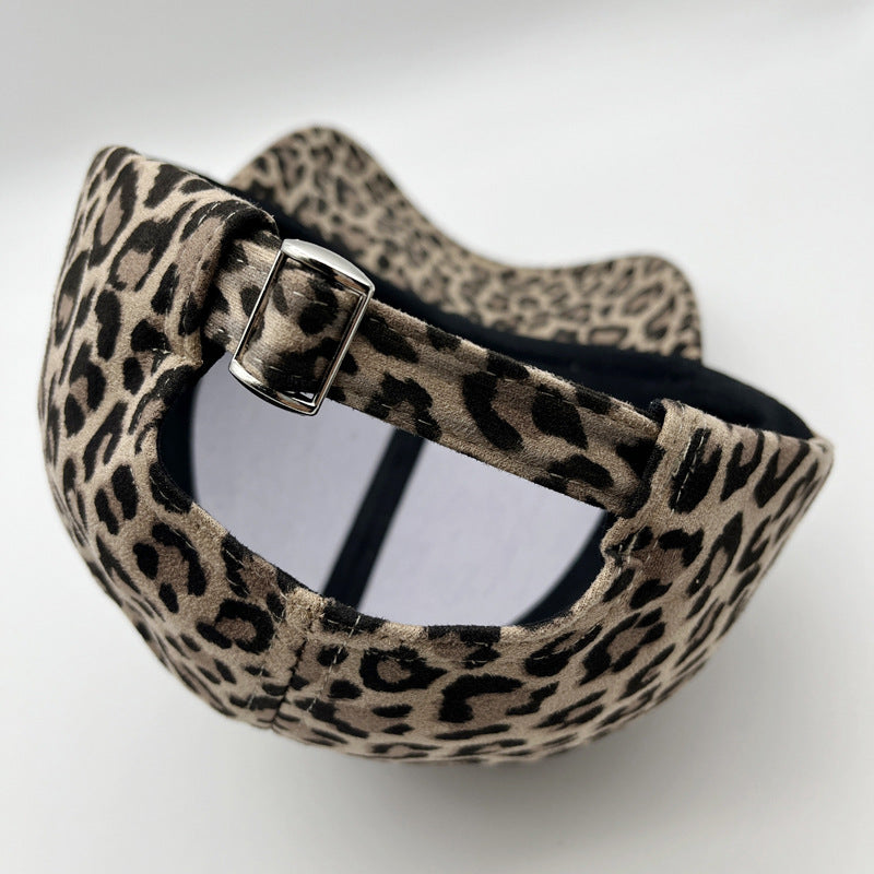 Wholesale German Fleece Leopard Print Thermal Baseball Cap
