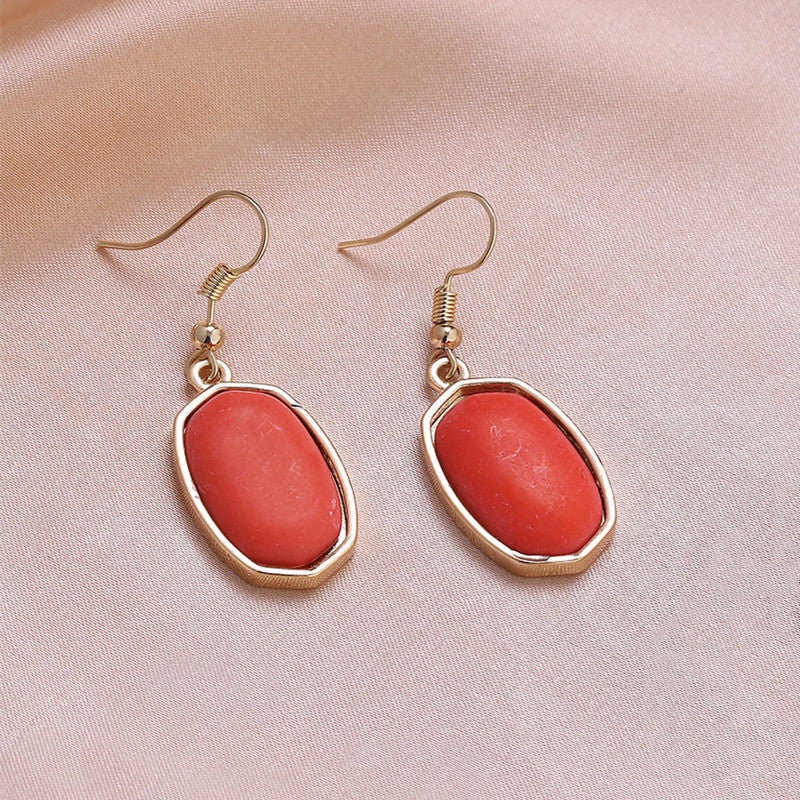 Wholesale Simple Marble Alloy Earrings