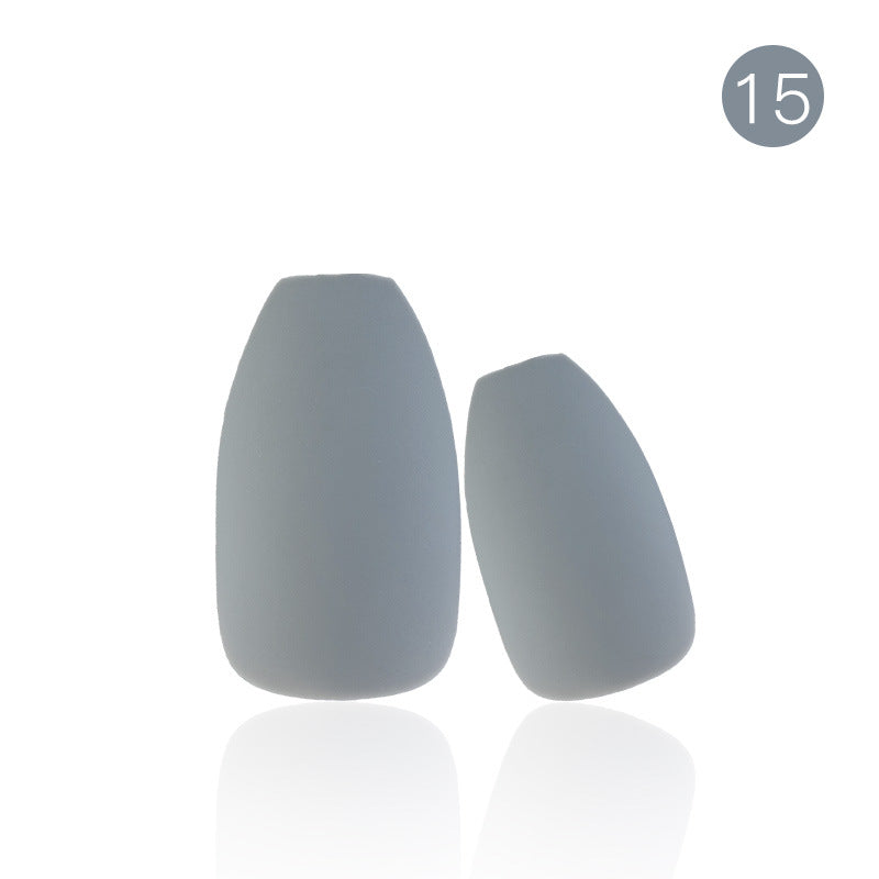 Wholesale Matte Full Sticker Solid Color Plastic Nail Stickers