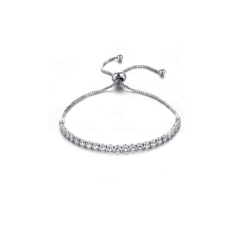 Wholesale Multi Row Full Diamond Zircon Bracelet