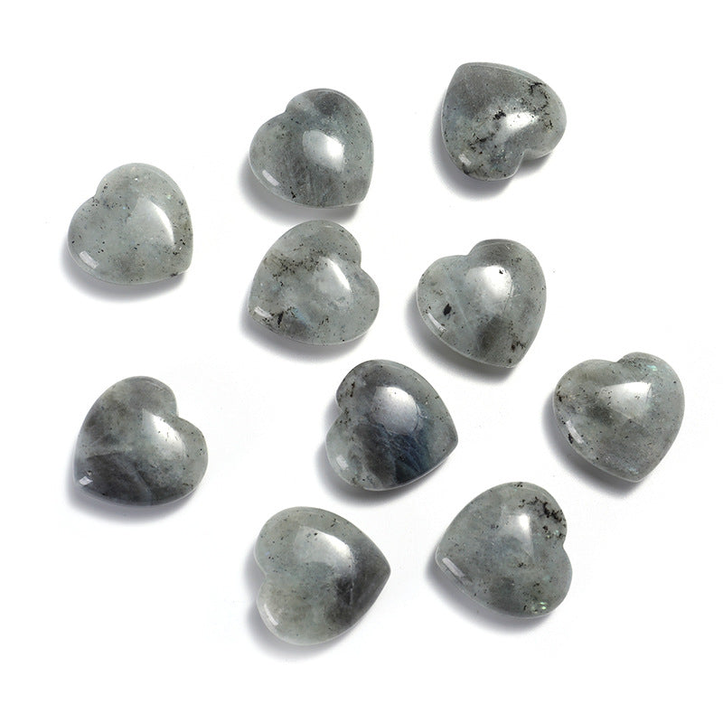 Wholesale 50PCS 15*15*9mm Small Heart Natural Stone Beads