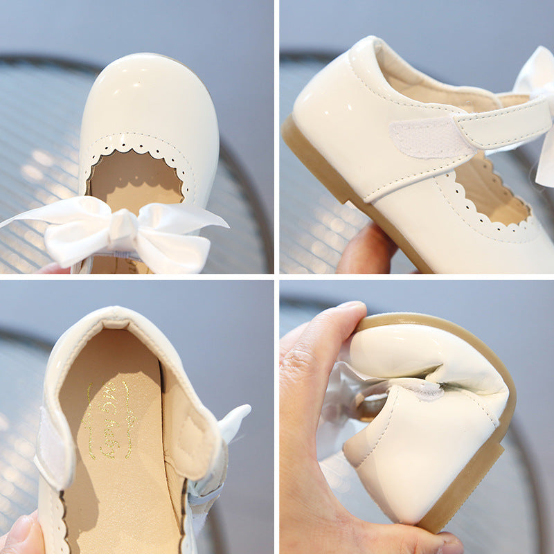 Wholesale Baby Bow Leather Shoes