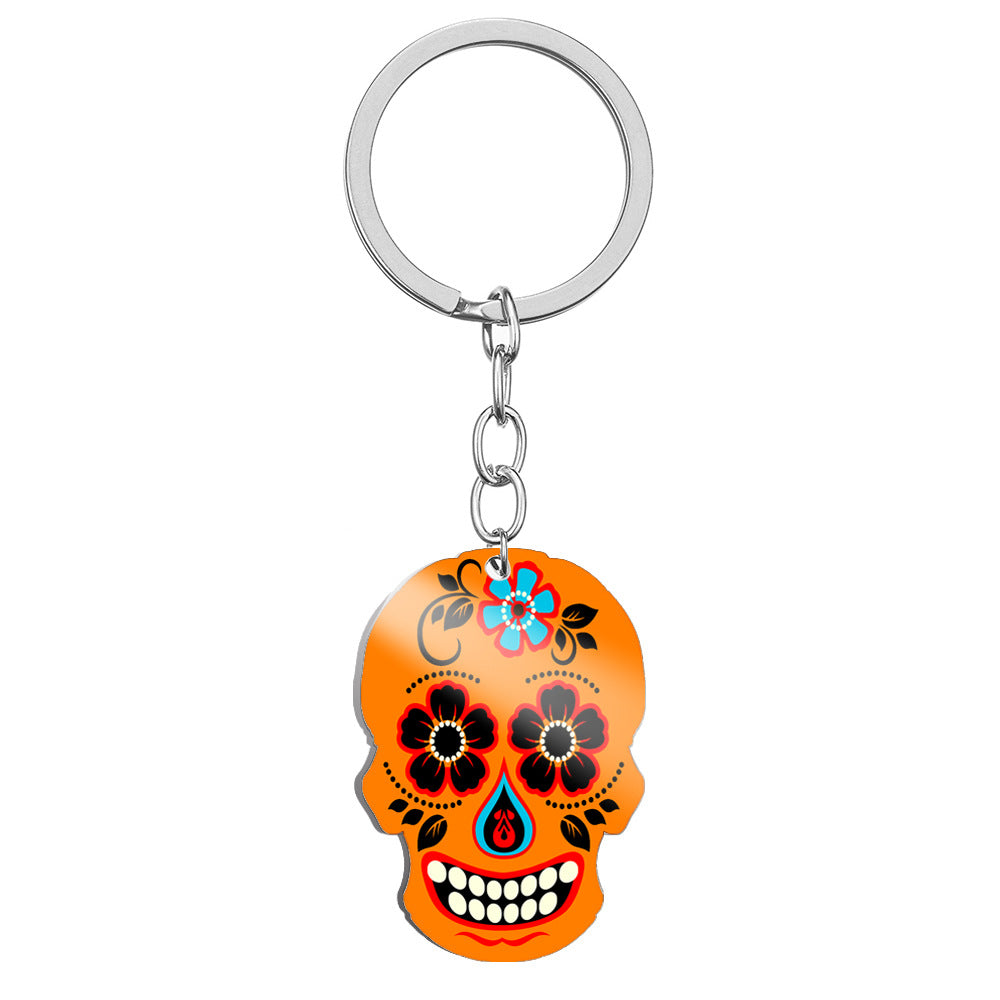 Wholesale Stainless Steel Skull Keychain