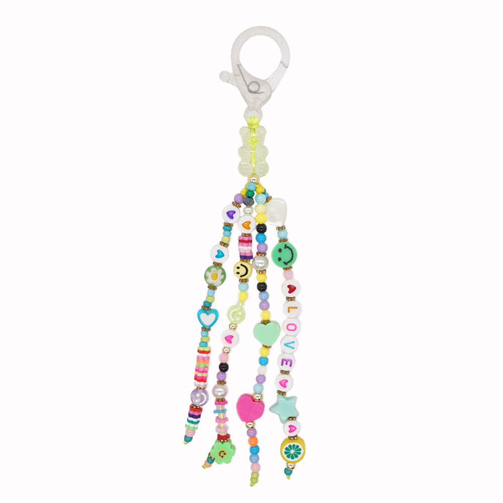 Wholesale Beaded Clay Keychain