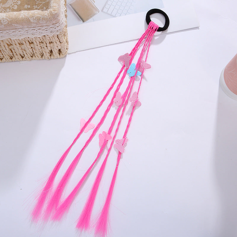 Venta al por mayor Coloridas Pelucas Tela Cabello Scrunchies