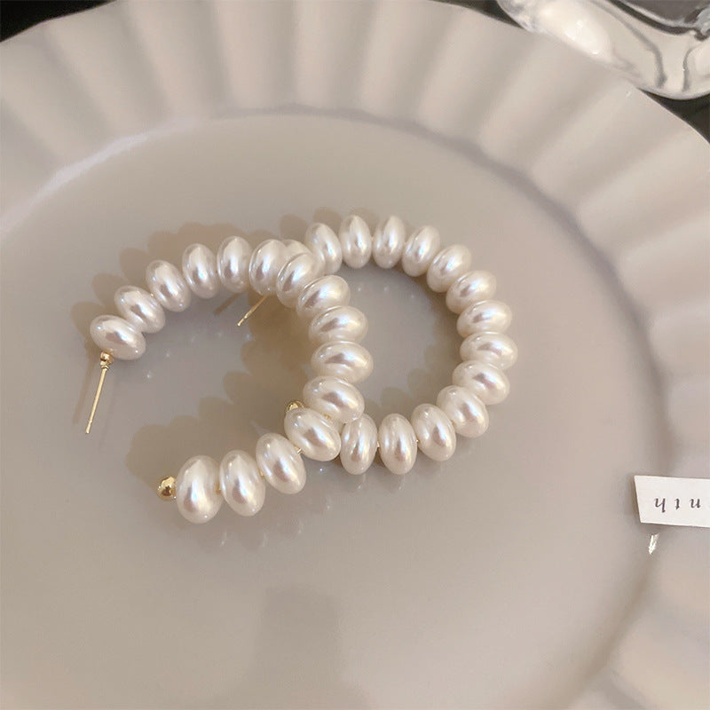 Wholesale 925 Silver Pin Vintage Earrings Pearl