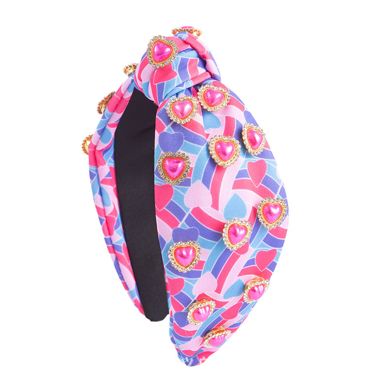 Wholesale Valentine's Day Love Sweetheart English Letters Velvet Headband