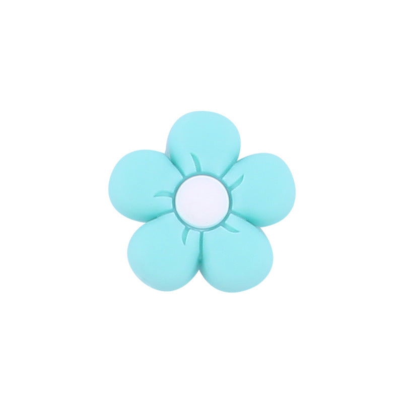 Wholesale 3pcs 23MM Flower Silicone Beads