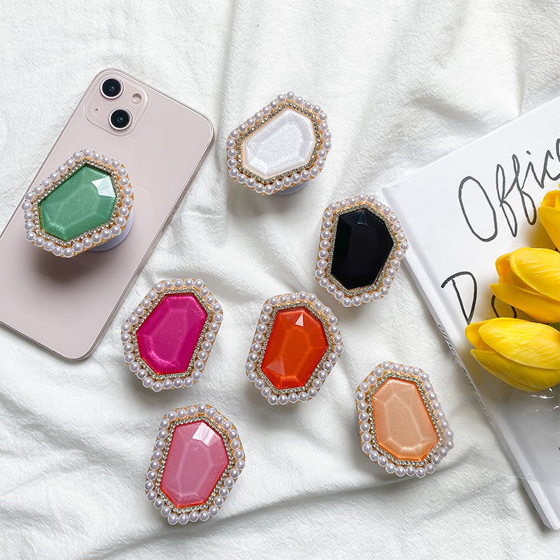 Wholesale Plastic Pearl Air Cushion Mobile Phone Holders