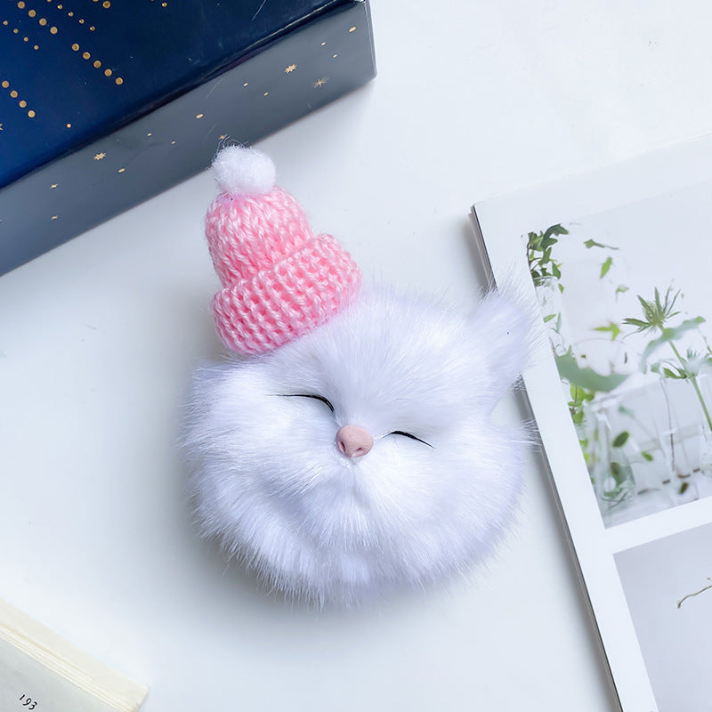 Wholesale Plush Cat Fur Ball Airbag Mobile Phone Holder